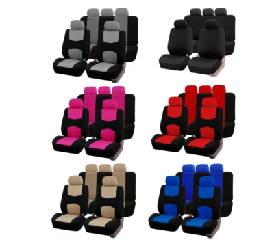 Auto Seat Covers for Car Truck SUV Van Universal Protectors Polyester Covers - Image 1 of 4