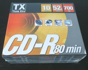 TX Think Extra CD-R 80 Min 52xSpeed 700MB 16pcs - Photo 1/4