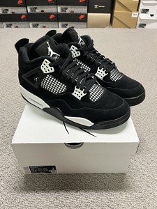 Nike Air Jordan 4 Retro White Thunder Size 12 Men FQ8138-001