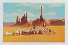 Navajo Women Taking Their Sheep to Water in Monument Valley Arizona Postcard