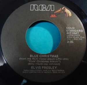 ELVIS PRESLEY ~ Blue Christmas ~ 45 rpm Vinyl Record in Canada - Bild 1 von 2