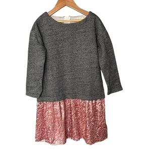 NWT J. Crew Crewcuts Sweatshirt Sequin Dress Girl's Size 8 - Picture 1 of 9
