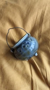 VTG Irish Porcelain Lucky Clover Shamrock Cauldron Pot Gold Witchy Spells Whimsy - Picture 1 of 13