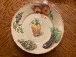 Williams Sonoma Hergestellt in Italien Jardin Potager Pastaschale ~ 14,6" Durchmesser 3,2" hoch - Bild 1 von 9