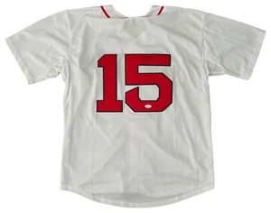 DUSTIN PEDROIA SIGNED BOSTON RED SOX JERSEY (SIZE 50) JSA COA K42556 - Picture 1 of 4