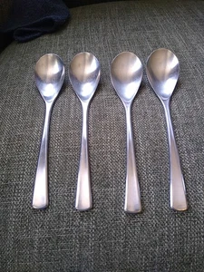 4 Stück WMF Cromargan Domus Brasilia Edelstahl Besteck Suppenlöffel 7 3/8" MCM - Bild 1 von 4
