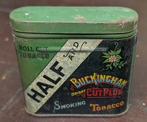 Vintage Empty Buckingham Bright Cut Plug Smoking Tobacco Pocket Tin - Picture 1 of 8