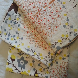 Set 3 Urban Outfitters halbtransparente Vorhang Paneele moderne Blumen Bäume 52x80" - Bild 1 von 6