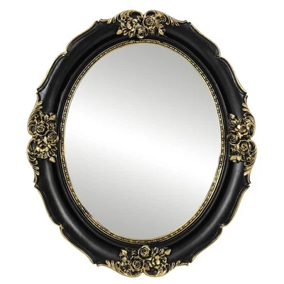 Decoración gótica, espejo montado en la pared, espejo ovalado estilo vintage, 10,5 por 12,5 inc... Foto 1 de 4