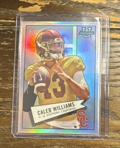 Refractor Caleb Williams 2022 Bowman University cromo #52BF-4 - Imagen 1 de 2