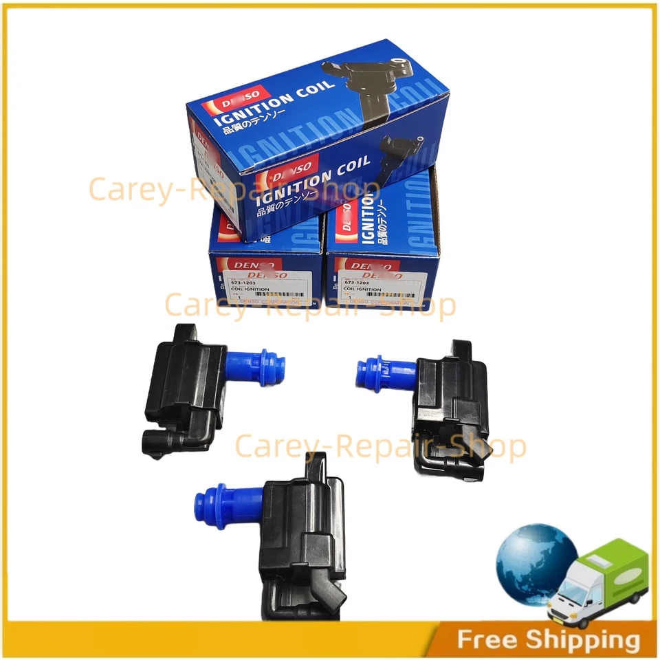 OEM 3x 90919-02216 DENSO Ignition Coil For Toyota Supra Lexus GS300 IS300 UF228 Foto 1 de 4