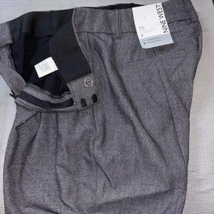 Nine West Damen Skinny Anzughose Größe 8 Grau Karriere Arbeitshose - Bild 1 von 4