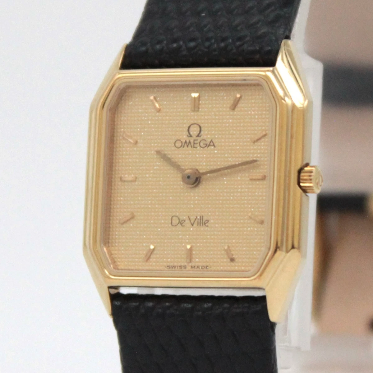 OMEGA De Ville Quartz Leather Wristwatches for sale | eBay
