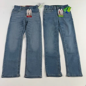Lot 2 Levi's 514 and Levi's 511 Performance Big Boys Denim Jeans 8 REG 24x25 NWT - Picture 1 of 5