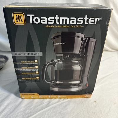 Toastmaster 12 Cup Coffee Maker TM-122CM  Black    Brand New  - Image 1 of 2