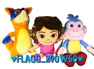 3 Nickelodeon DORA THE EXPLORER SWIPER & BOOTS 8 Zoll Plüsch-Set **INNEN LESEN** - Bild 1 von 4