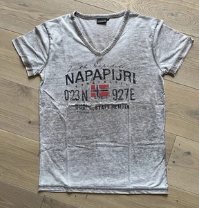 Napapijri Herren T -Shirt Gr. M Brauntönen - Bild 1 von 4