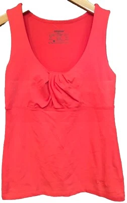 Regata Feminina Patagonia Shirred Front Tamanho Pequeno Coral Nylon e Elastano - Imagem 1 de 4