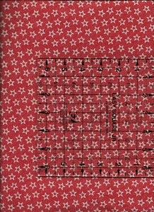 New White Stars and Dots on Red 100% Cotton Fabric by the Quarter Yard - Picture 1 of 1
