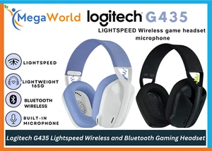 Logitech G435 Lightspeed Wireless and Bluetooth Gaming Headset - Picture 1 of 6