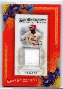 JERSEY USADA RYAN HOWARD 2010 TOPPS ALLEN & GINTER GAME - Imagen 1 de 1