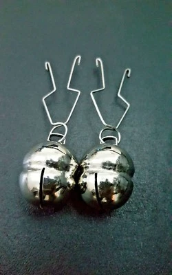 ALTAWASH Falconry Lahore Bells Silver Chromed With Free Spring Clips, All Sizes Available