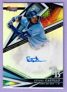2022 Bowmans Best Estanli Castillo Refractor Auto Autograph Rays SP - Picture 1 of 2