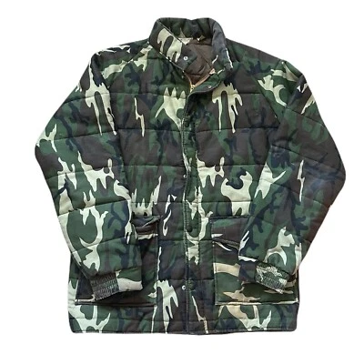 Chaqueta acolchada vintage años 80 Sedgefield camuflaje talla mediana Foto 1 de 4