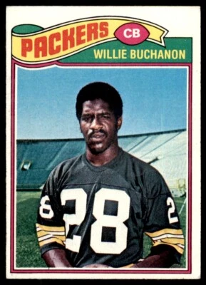 1977 Topps Football Willie Buchanon . Green Bay Packers #402 - Image 1 of 2