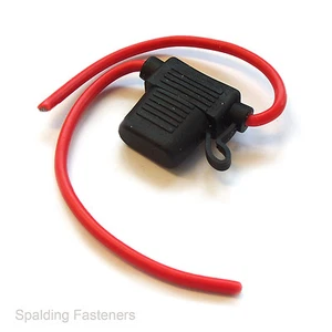 In Line Splash Proof Auto Blade Fuse Holder 7.5AMP , 20AMP And 30amp Available - Imagen 1 de 1