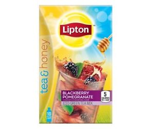 Lipton Tea & Honey To Go Packets BLACKBERRY POMEGRANATE, 1 Box, BBD 05/24