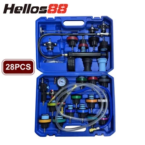 28pcs Radiator Pressure Tool Tester Coolant Purge Refill Vacuum Cooling System - Picture 1 of 8
