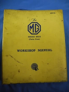 MG Series MGA Twin Cam - Workshop Manual (AKD 926) FREE SHIPPING!!! - Foto 1 di 11