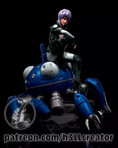 3D bedruckt - Harz - Motoko - H3llcreator - Büste + Figur - Bild 1 von 7