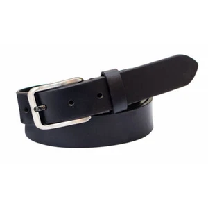 Nuevo cinturón de cuero negro para hombre de lujo engrasado ancho estrecho 1,25 pulgadas Prime Hide - Imagen 1 de 4