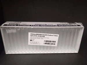 100 Count 16 x 125 mm Borosilicate Glass Culture/Test Tubes With CAPS PREMIUM - Picture 1 of 3