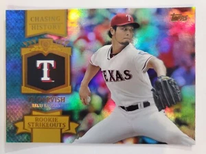 2013 Topps Yu Darvish Chasing History Gold Holofoil CH-80 - Foto 1 di 2