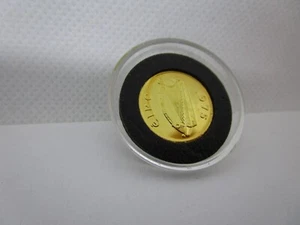 Ireland 1975 Half Penny Gem Uncirculated Neck Twisted Bird in case - Picture 1 of 4
