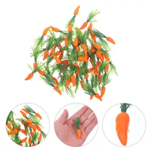 60 Pcs Simulated Carrot Model Decorative Mini Carrots Artificial Food Props - Picture 1 of 12