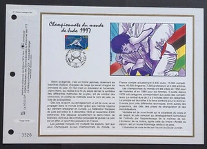 Feuillet CEF 1er jour 1340 1997 Championnat du Monde de Judo - Imagen 1 de 1