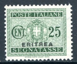 Italia 1934 Colonia ERITREA 25¢ Affrancatura dovuta Verde Scott J18 MNH T828 - Foto 1 di 6