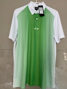 Herren Poloshirt "OAKLEY" Gr.M, neu mit Etikett, Farbe weiß/grün - Bild 1 von 7