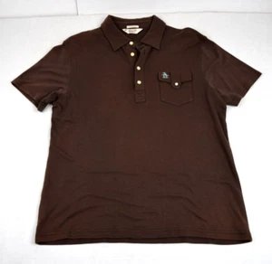 Penguin Shirt VTG Original Penguin Munsingwear Size L 00s Brown Blue Penguin - Picture 1 of 10