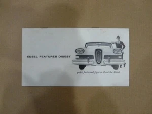 1958 EDSEL FEATURES DIGEST ORIGINAL - Picture 1 of 6