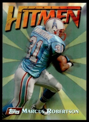 1997 TOPPS Finest Refractors Marcus Robertson Houston Oilers #18 R92 - Image 1 of 2