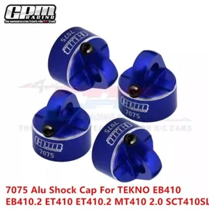 GPM 7075 Alu Shock Cap For TEKNO EB410 EB410.2 ET410 ET410.2 MT410 2.0 SCT410SL - Picture 1 of 6