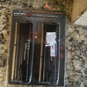 NEW EVGA 8GB (4GBX2) DIMM 1600MHz PC3-12800 DDR3 Memory 08G-D3-1600-MR - Afbeelding 1 van 5