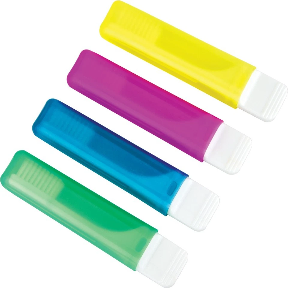 Plak Smacker Travel Flat-Head Toothbrush (4 count)