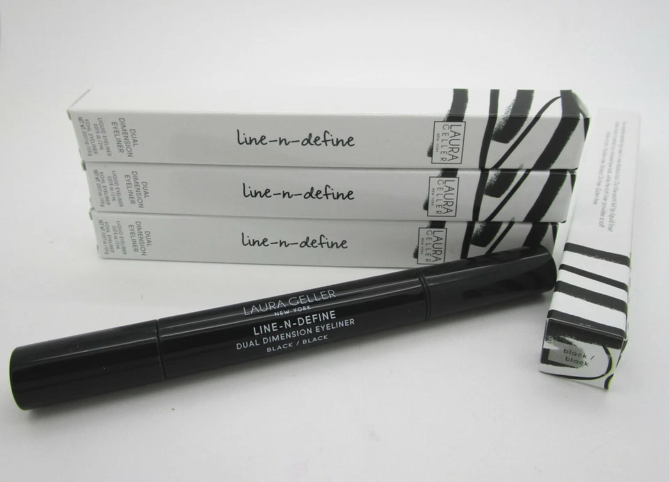 Laura Geller Line-n-define Dual Dimension Eyeliner Liquid Black