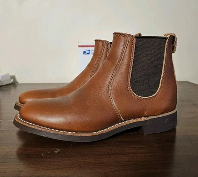 Botas Vibram Red Wing Heritage Chelsea Cuero Marrón Tobillo Mujer 6 Usadas Una Vez Foto 1 de 4